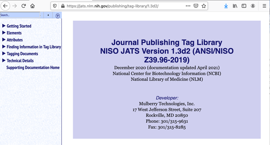 Journal Publishing (Blue) Tag Library