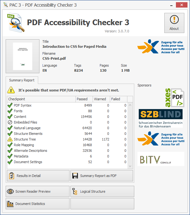PAC 3 PDF/UA checker