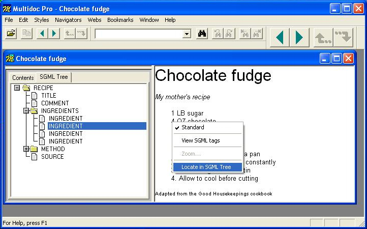 MultiDoc Pro Publisher viewing a document created in Panorama Publisher